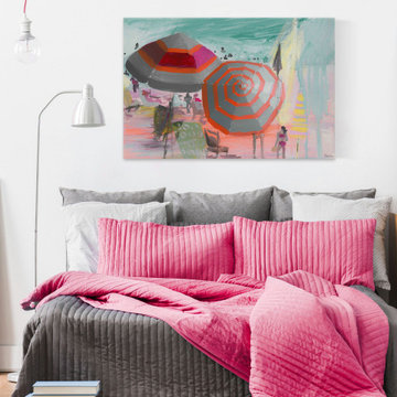 "Beachy Scene" Painting Print on Wrapped Canvas