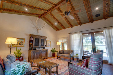 Inspiration for a southwestern home design remodel in Other