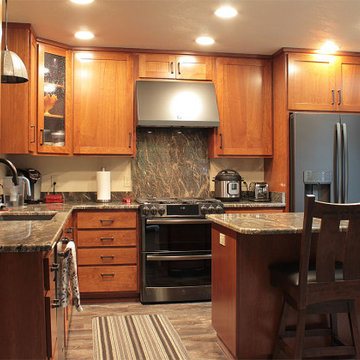 Cherry Kitchen with a Clear Finish 1