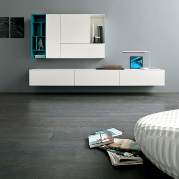 Modern Italian wardrobs, walk-in closets, libraries & wall units.