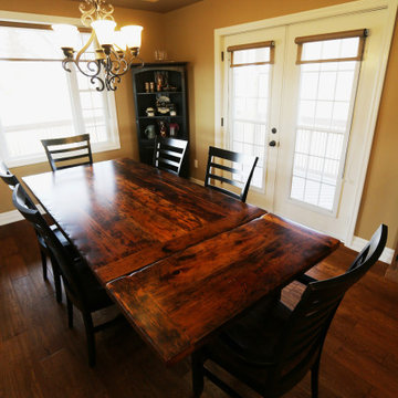Sawbuck Tables made from 100% reclaimed wood