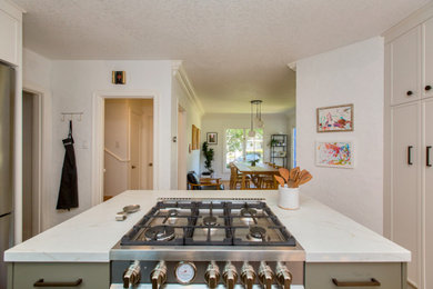 Example of a transitional kitchen design in San Francisco