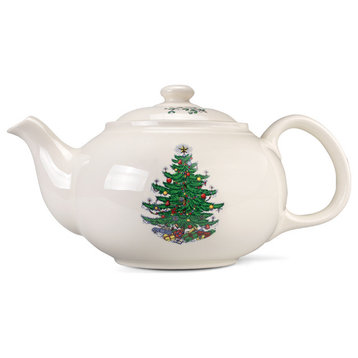 Cuthbertson Original Christmas Tree Traditional Teapot, 6 Cup