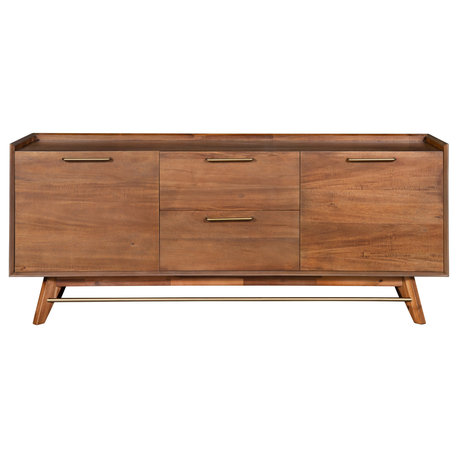 Mid-Century Modern 3-Section Sideboard, Walnut