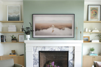 Inspiration for a transitional living room remodel in Vancouver