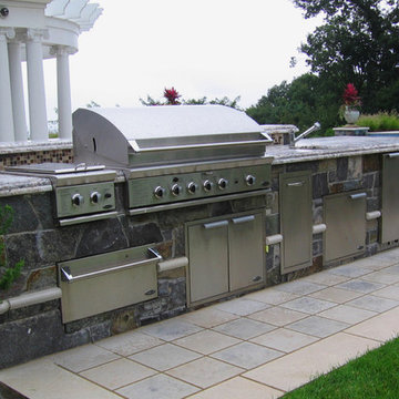 Custom Outdoor Bar & BBQ Grill Design & Installation Bergen County NJ