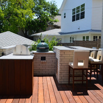 Custom Ipe Hardwood Deck & Outdoor Kitchen in Dallas, TX