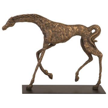 Prancing Horse Sculpture, Bronze