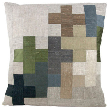 Mae Puzzle Decorative Pillow, 20"x20"