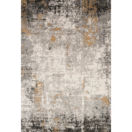 Loloi Rugs ALC-02 Area Rug, Granite/Gold, 9'9"x13'6"