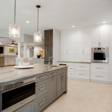 Foxtail Circle - Trio of Colors Transitional Kitchen