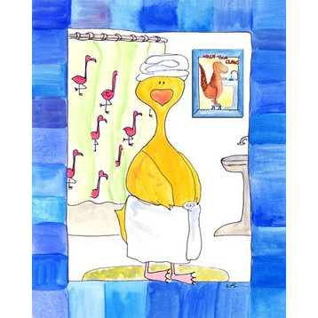 Hot Shower, Ready To Hang Canvas Kid's Wall Decor, 11 X 14