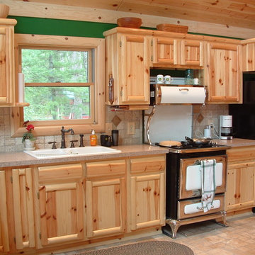 Log Kitchen Cabinetry