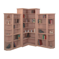 Giuseppa Corner Bookcase Wall Unit System - Bookcases
