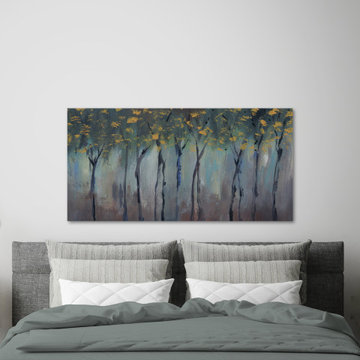 "Somber Forest II" Painting Print on Wrapped Canvas