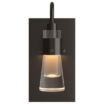 Erlenmeyer ADA Sconce, Oil Rubbed Bronze, Clear Glass