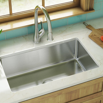 KSN-3018-R25 UNDERMOUNT SINGLE BOWL KITCHEN SINK