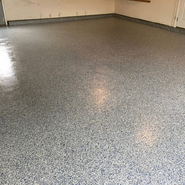 Epoxy Flake Garage Floor - Milford CT - 4