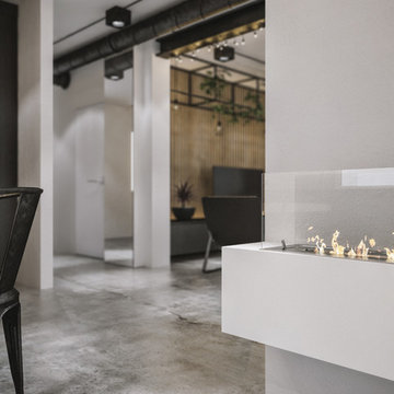 Modern loft interior in Kaunas
