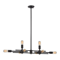 Parallax 8-Light Island Light In Oil Rubbed Bronze - Kitchen Island Lighting