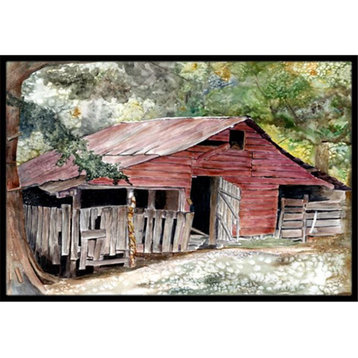 Carolines Treasures 24"x36" Old Barn Indoor/Outdoor Doormat