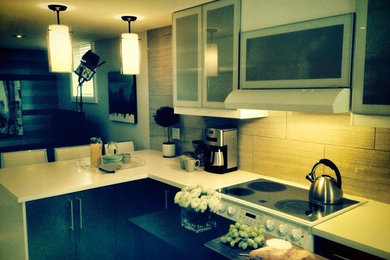 Minimalist kitchen photo in Toronto