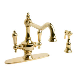 Giagni Isonzo IK101 Two Handle Kitchen Faucet with Side Spray - Kitchen Faucets