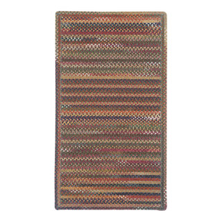 Safavieh Braided Collection BRD313A Hand Woven Brown and Multi Oval Area Rug,  5 feet by 8 feet Oval (5' x 8' Oval) : : Home