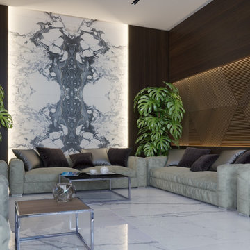 Modern Majlis design in a high-end villa in Saudi Arabia, near Riyadh