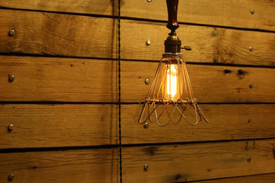 Industrial Trouble Light Pulley Wall Sconce