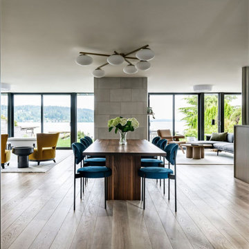 Lake Washington Waterfront-Dining and Family Rooms By Hyde Evans Design