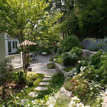 Terraced slope garden