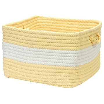 Colonial Mills Basket Rope Walk Yellow Square
