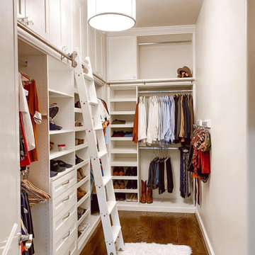 Custom Walk-in Closet With Ladder