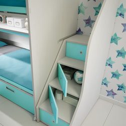 Zigzag | stairs with storage - Bunk Beds