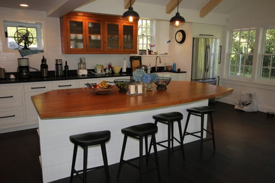 Elegant kitchen photo in Boston