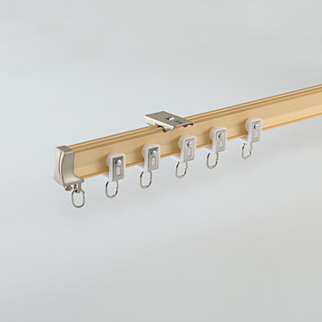 Custom Ceiling/Wall Drapery Track With Valance Rail For Bay Windows