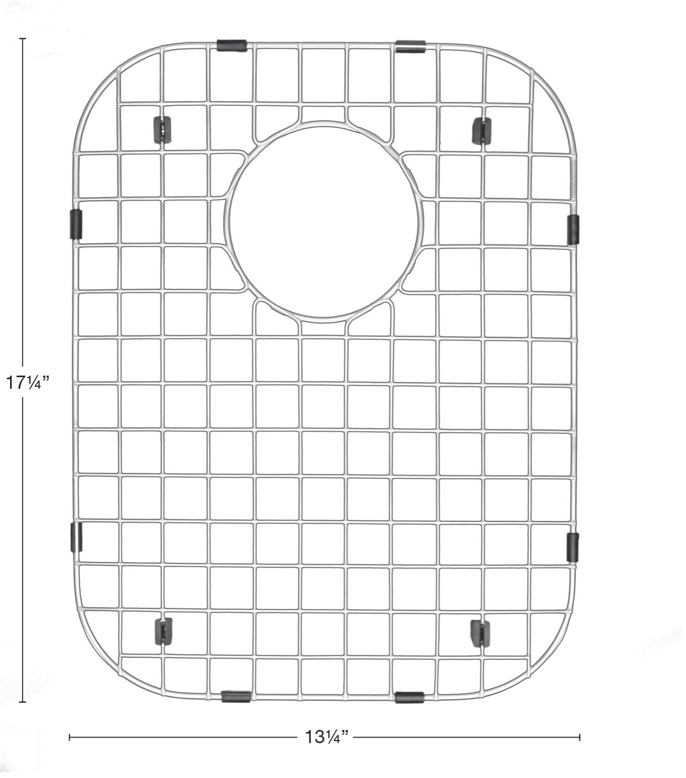 Karran GR-3002 Stainless Steel Grid 13-1/4" x 17-1/4" fits U-6040R large bowl