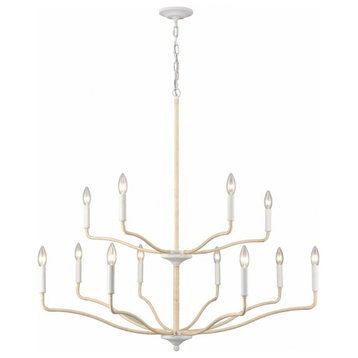 12 Light Chandelier In Coastal Style-37.75 Inches Tall and 40 Inches Wide