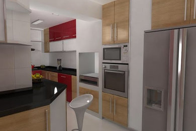 Minimalist kitchen photo in Toronto