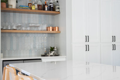Home bar - contemporary home bar idea in Other