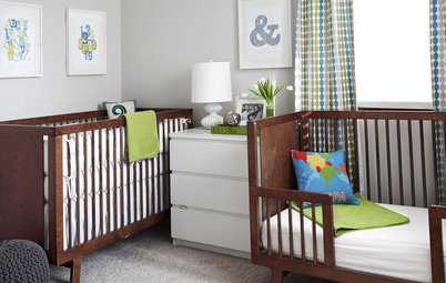 A Mod Nursery Has Twice the Appeal