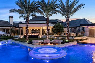 Pool - large modern pool idea in Phoenix