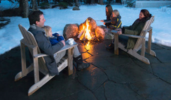 Irregular Bluestone Patio and Fire Pit