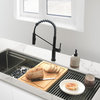 Single Handle Pull-Down Dual Mode Kitchen Faucet, Matte Black