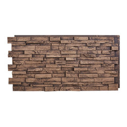 147-EVEREST DEEP SLATE STACKED WALL PANEL - 24"H - Wall Panels