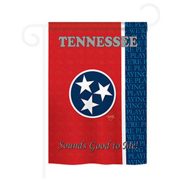 Tennessee 13"x18.5" Usa-Produced Home Decor Flag