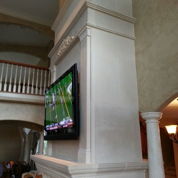 Custom Cast Stone Overmantel Project