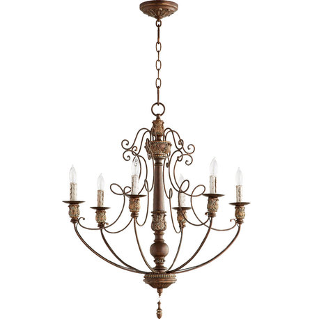 Salento 27" 6-Light Chandelier, Vintage Copper