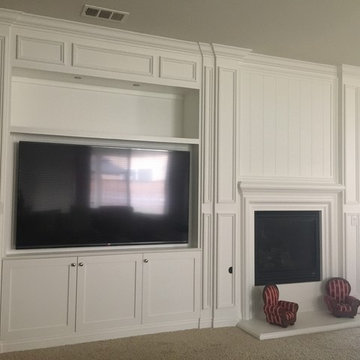 Staircase and Fireplace Wainscot Paneling